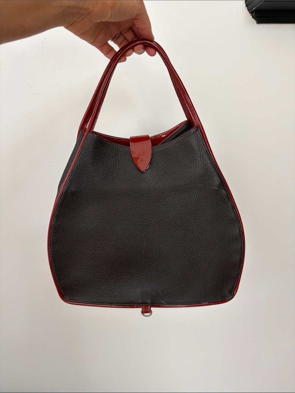 Vintage Leather Tote Handbag